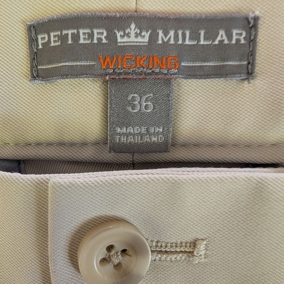 Peter Millar Wicking Men's Classic Tan Shorts 36W - Picture 2 of 4